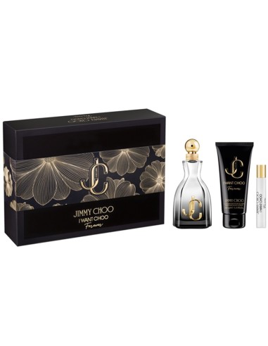 JIMMY CHOO I WANT CHOO POREVER SET EDP VAP 100 ML + BODY 100 ML + EDP 7.5 VAP