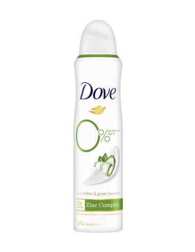 DOVE DESODORANTE SPRAY 200 ML GO FRESH PEPINO 0% ALCOHOL