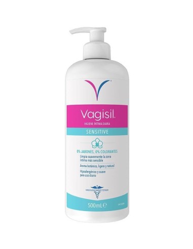 VAGISIL GEL INTIMO SENSITIVE 500 ML DOSIFICADOR