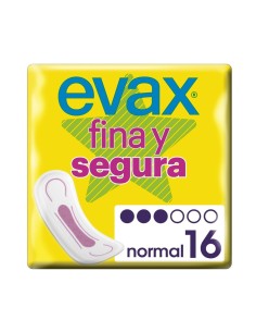 Compresas Evax Fina y Segura Normal 16 unidades