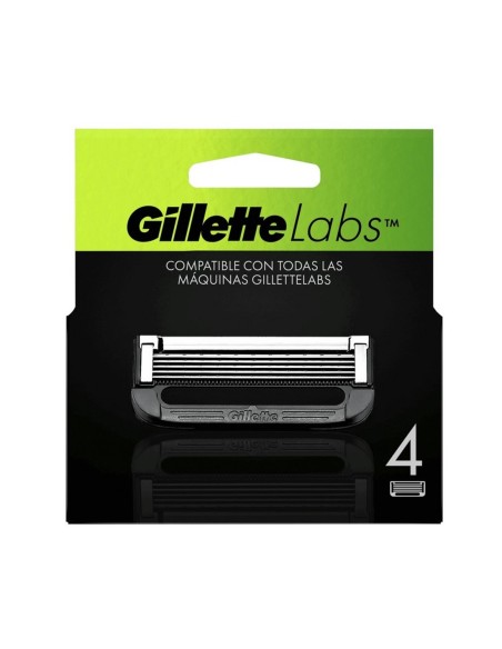 Gillette Labs Recambios (4 Uds.) - Afeitado Avanzado y Preciso