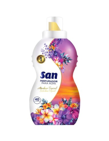 SAN PERFUMADOR PARA ROPA ATARDECER TROPICAL 800 ML