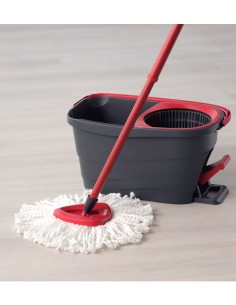 Vileda Cubo con Pedal Turbo Smart Set de Limpieza con Fregona. 2