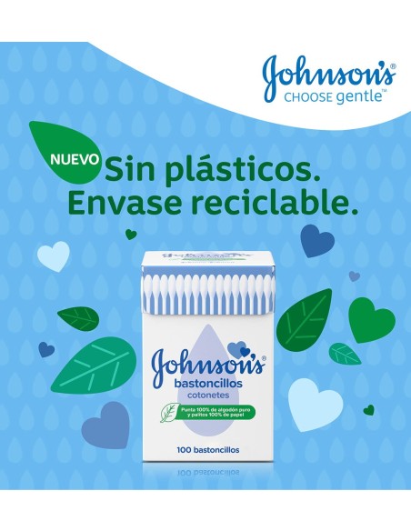 JOHNSON'S Bastoncillos Suaves 100 uds - Cuidado Delicado
