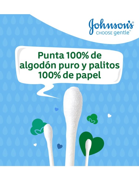 JOHNSON'S Bastoncillos Suaves 100 uds - Cuidado Delicado