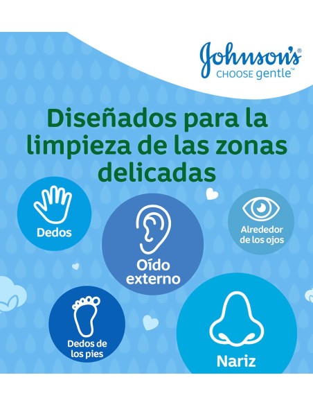 JOHNSON'S Bastoncillos Suaves 100 uds - Cuidado Delicado