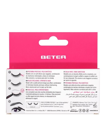 Beter pestañas postizas Nº 56, efecto wispy y acabado natural.