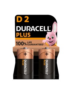 Duracell Pila Alcalina LR20 (Tipo D) Plus Power - Blister 2 Unidades