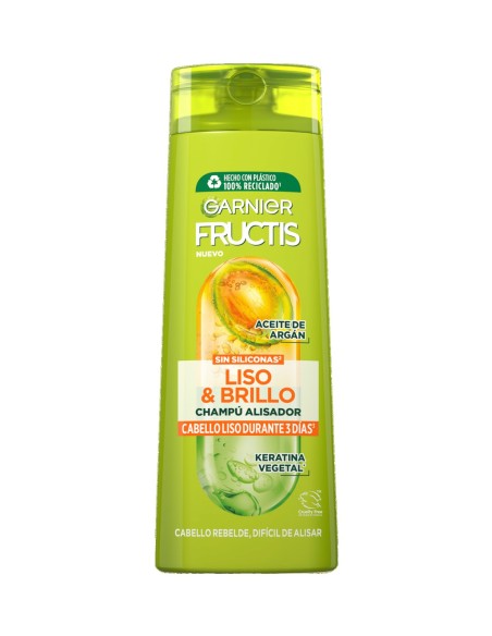 Fructis Champú 360 ml Liso y Brillo - Suavidad y Brillo Natural para tu Cabello