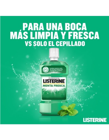 Listerine Enjuague Bucal 500 ml Menta Fresca - Frescor