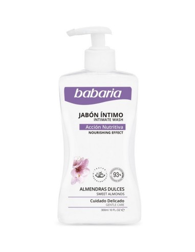 Babaria Jabón Íntimo Almendras Dulces 300 ml - Hidratación y Limpieza Suave