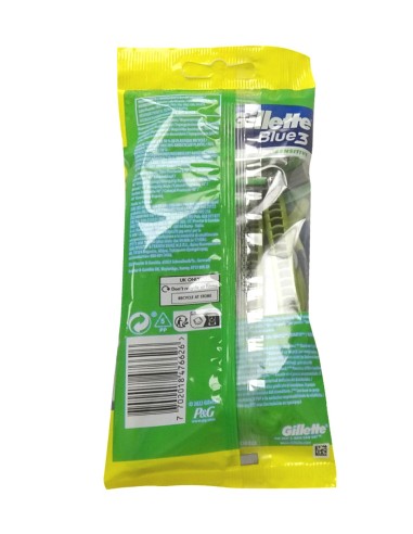Maquinilla Gillette Blue 3 con banda lubricante ComfortGel.
