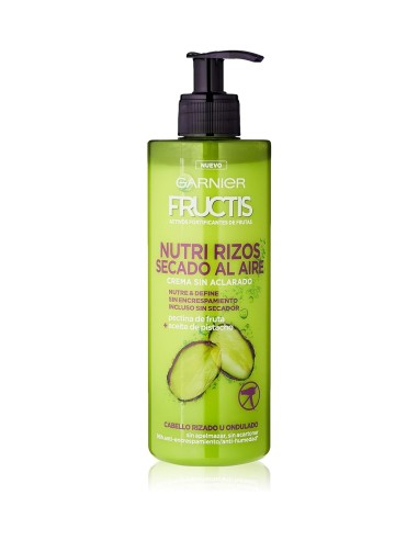 Fructis Crema Sin Aclarado Nutri Rizos 400 ml - Hidratación y Definición para Rizos