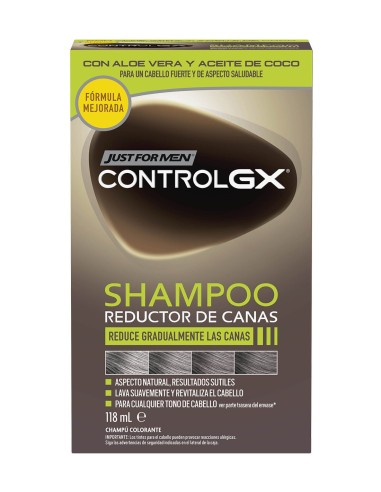 Just For Men Control GX Champú | Reduce Canas Gradualmente | Drolim