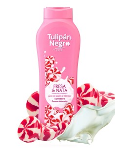 Tulipán Negro Gel de Baño Fresa y Nata 650 ml 2
