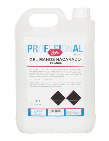 ZORKA GEL DE MANOS BLANCO NACARADO 5 LITROS