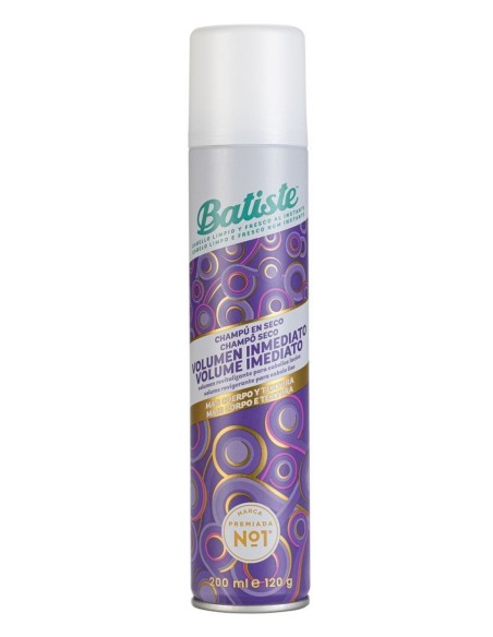 Batiste Champú en Seco Spray 200 ml Volumen Inmediato.