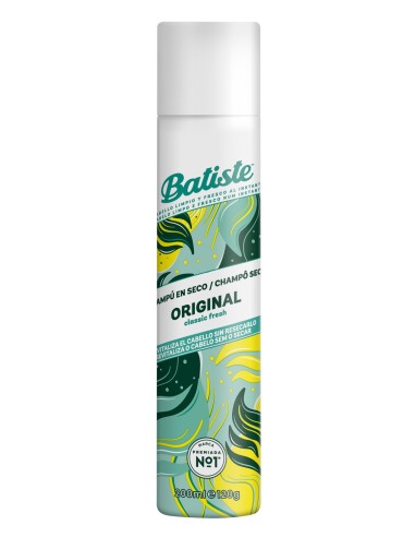 Batiste Champú en Seco Original Spray 200 ml - Limpieza Rápida y Acabado Natural