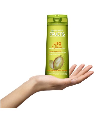 Fructis Champú 360 ml Liso y Brillo - Suavidad y Brillo Natural para tu Cabello