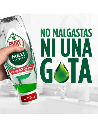 Fairy Lavavajillas a Mano 440 ml Maxi Poder - Limpieza Total