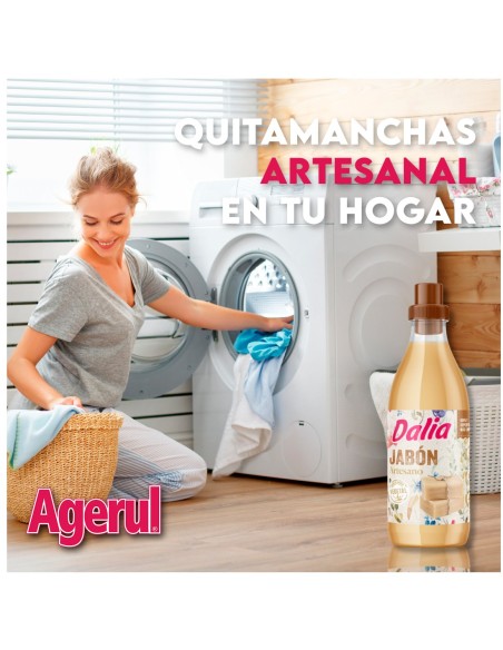 Jabón Líquido Artesano Dalia, Formato Familiar 1 Litro
