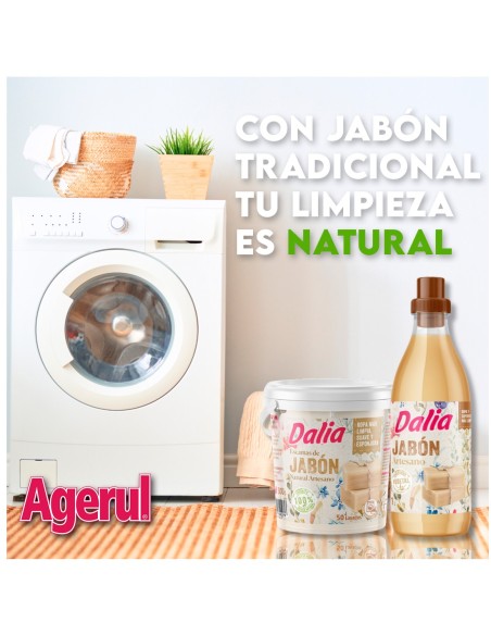 Dalia Jabón de Manos Artesano, 1 Litro para Cuidado Diario