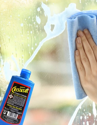 Cristasol Limpia Cristales 500 ml Azul Tradicional - Limpieza de Vidrios | Drolim.com