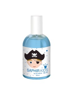 Colonia Saphir Kids Blue 100 ml, frasco de cristal con aroma fresco 2