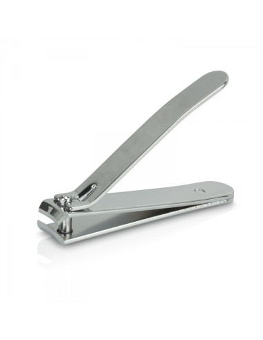Cortauñas para pedicura, acabado cromado y corte curvo