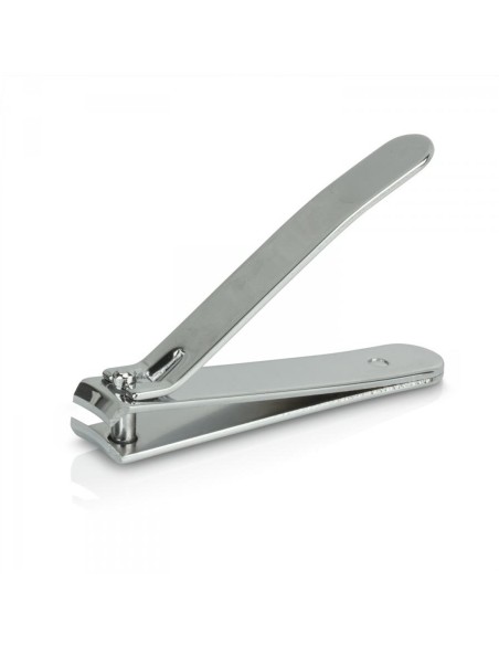 Cortauñas para pedicura, acabado cromado y corte curvo