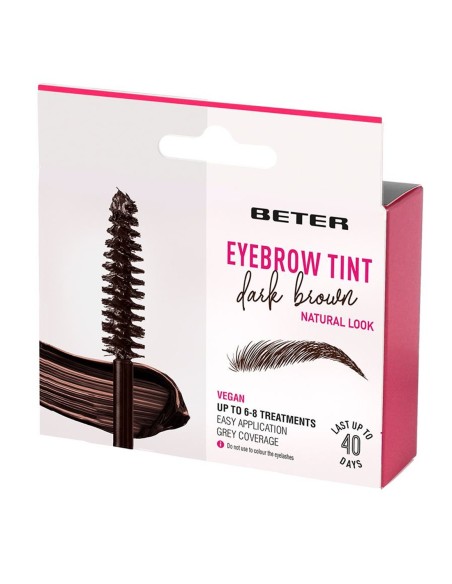 Kit de tinte rápido de cejas castaño oscuro Beter.