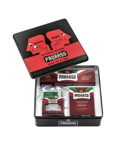 PRORASO SET BARBA DURA AFEITADO AFTER SHAVE + CREMA