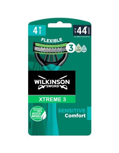 Wilkinson Xtreme III Sensitive Maquinilla Desechable 4 Uds