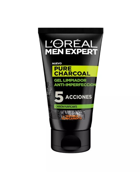 Compra L'Oréal Men Expert Gel Limpiador Pure Carbon 100 ml - Limpieza Profunda para Piel Masculina