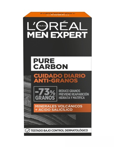 LOREAL MEN EXPERT PURE CARBON CUIDADO DIARIO ANTI-GRANOS 50 ML