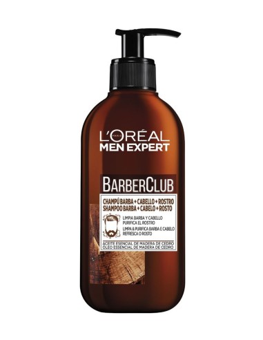 LOREAL MEN BARBER CLUB CHAMPU PARA BARBA 200 ML