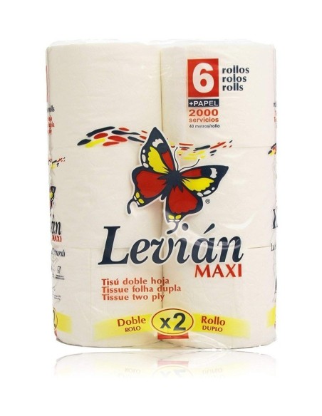Levian Papel Higiénico 6 Rollos Maxi Pack (40 m) | Drolim.com
