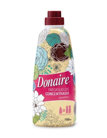 Envase frontal de Donaire Fregasuelos Concentrado Cosmético 750 ml equivalente a 2L