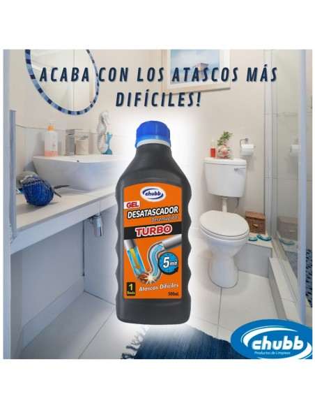 CHUBBY Desatascador Gel Turbo 500 ml - Drolim.com