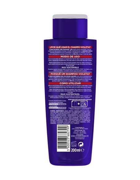 Elvive Champú Violeta Matizador 200 ml Anti-Anaranjado