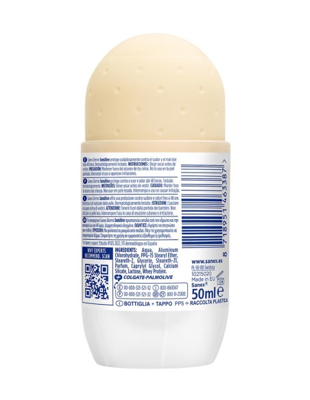 Sanex Desodorante Roll-On Dermo Sensitive 50 ml