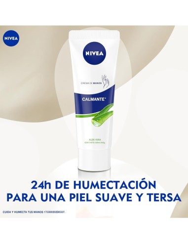 Cosmética NIVEA hidratación intensiva manos aloe vera.