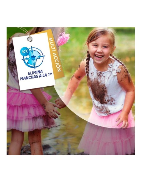 Quitamanchas en polvo Vanish blanco, potencia la blancura de tus prendas