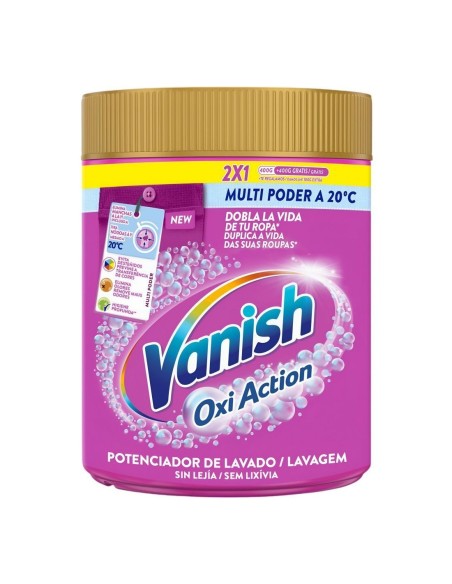 Vanish Polvo Advance Color 800 g elimina manchas sin dañar la ropa