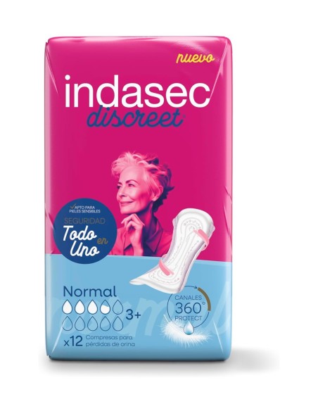 Compresa Indasec Discreet 12 uds.