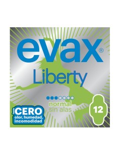Envase de EVAX Liberty Compresa Normal sin Alas 12 Uds.