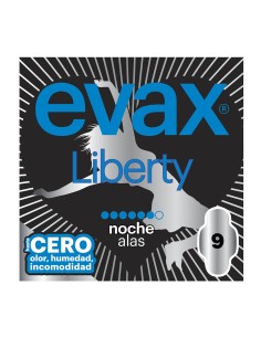 Evax Liberty Compresa Alas Noche 9 uds - Protección Total Nocturna