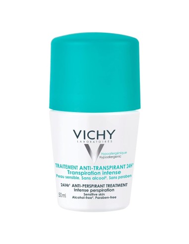 VICHY DESODORANTE ROLL-ON 48H ANTI-TRANSPIRANTE 50 ML PIEL SENSIBLE