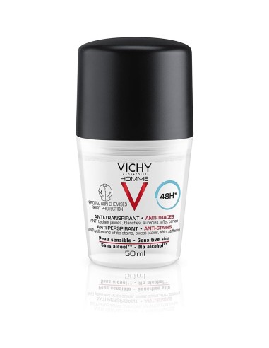 VICHY DESODORANTE ROLL-ON HOMME 48H ANTI-MANCHAS 50 ML