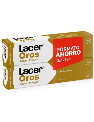 LACER PASTA DENTAL OROS 125ML DUPLO 2X125ML PACK AHORRRO